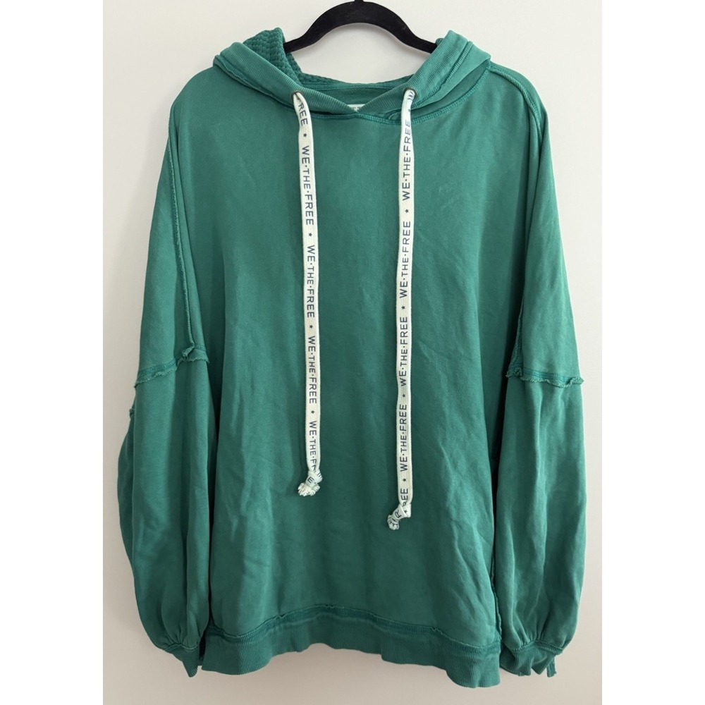 Free People We The Free We Hoodie Cadmium Green Women's Size XS